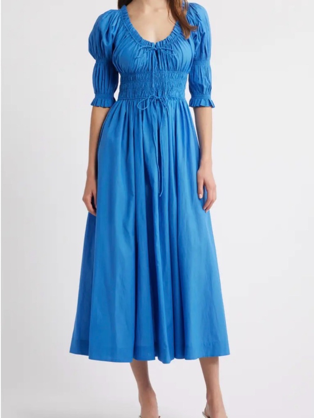 Dôen Ischia Dress Size Medium in Corfu Blue